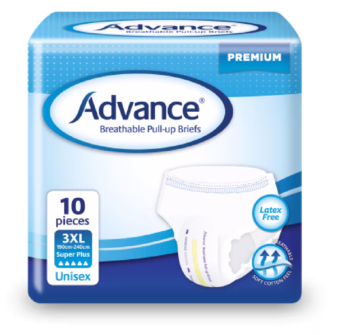 Advance® Breathable Pull-Up Briefs (2XL, 3XL)