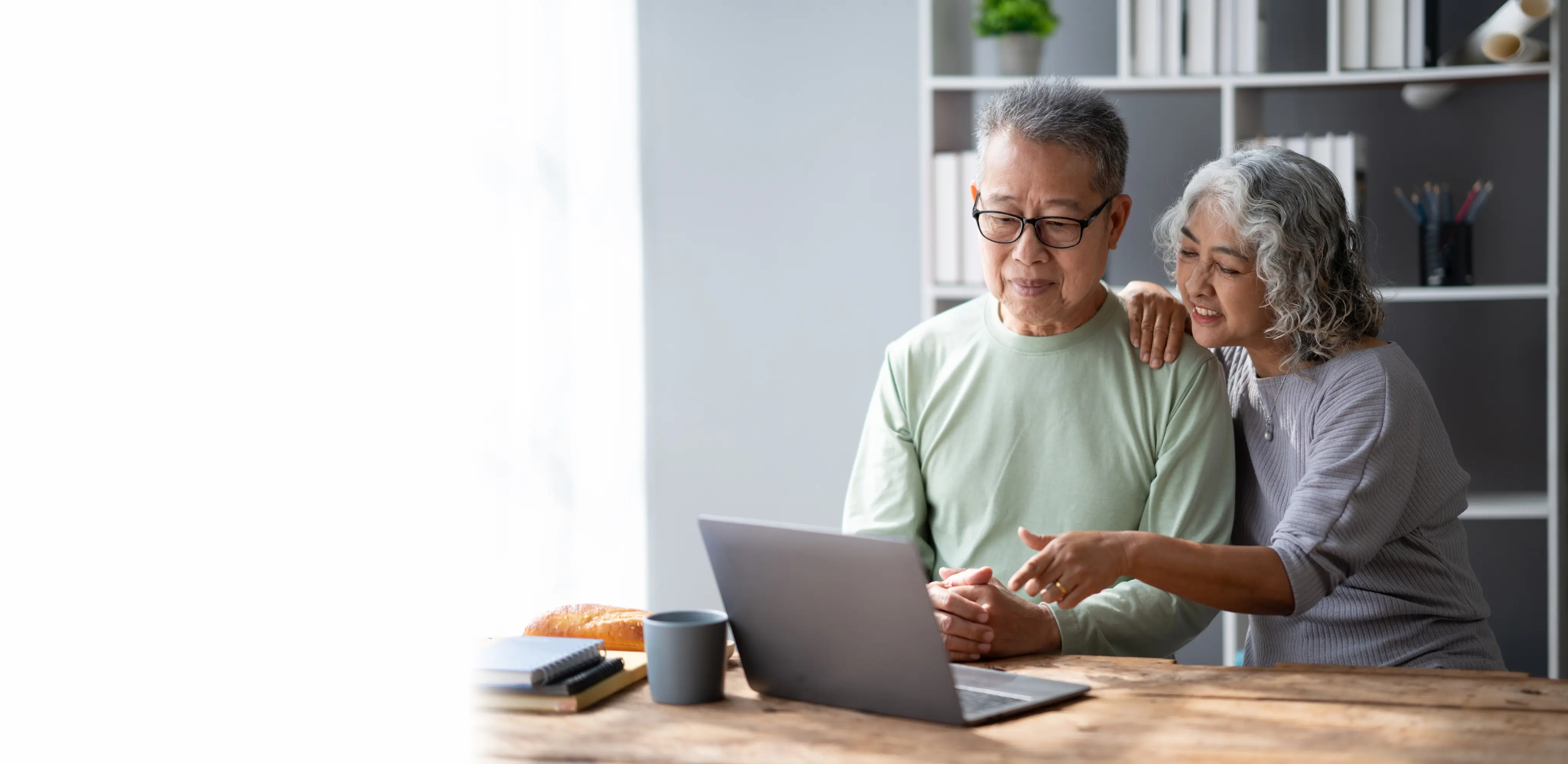 Couple on computer